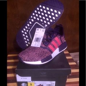 Adidas NMD_R1 size 5 pink and purple in color NWT